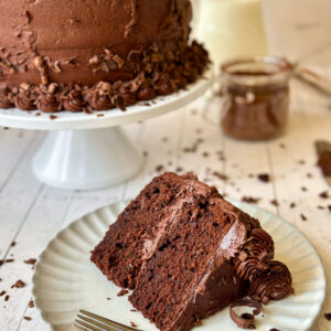 Sourdough Chocolate Cake (moist and fluffy!)