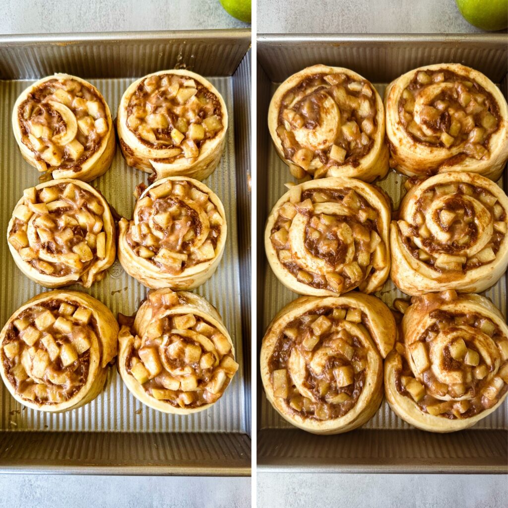 Proof rolls until doubled in size