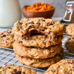 Sourdough Pumpkin Oatmeal Chocolate Chip Cookies