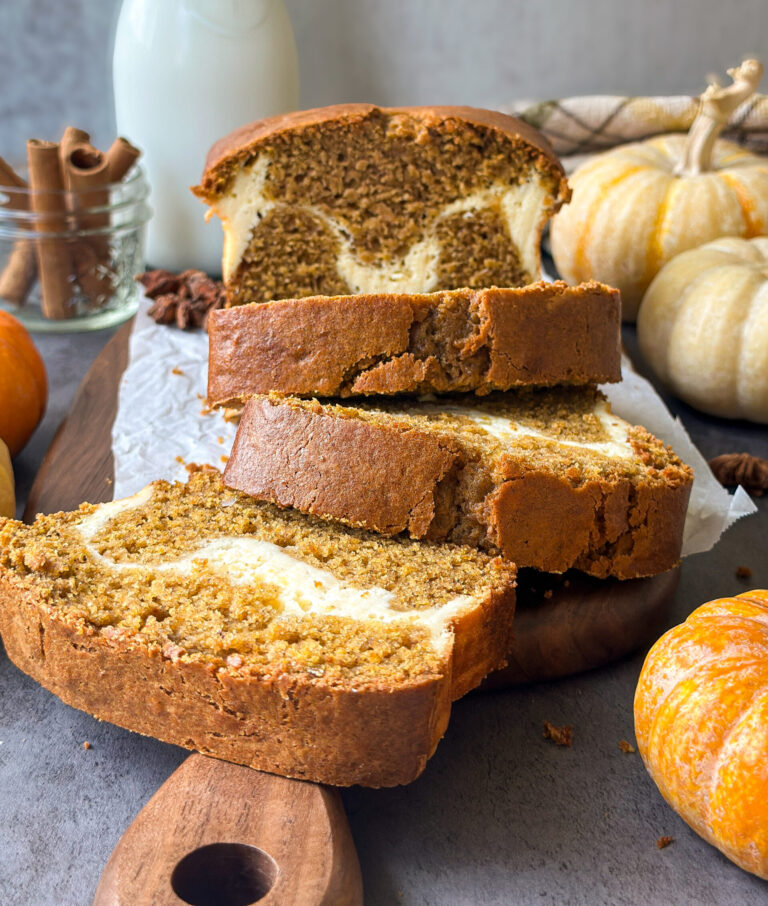 Sourdough Pumpkin Cream Cheese Bread