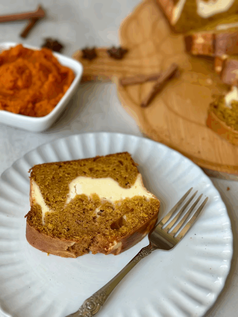 Sourdough Pumpkin Cream Cheese Bread