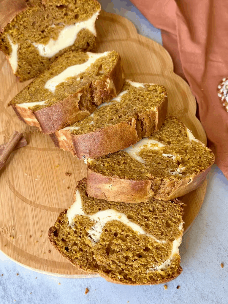 Sourdough Pumpkin Cream Cheese Bread