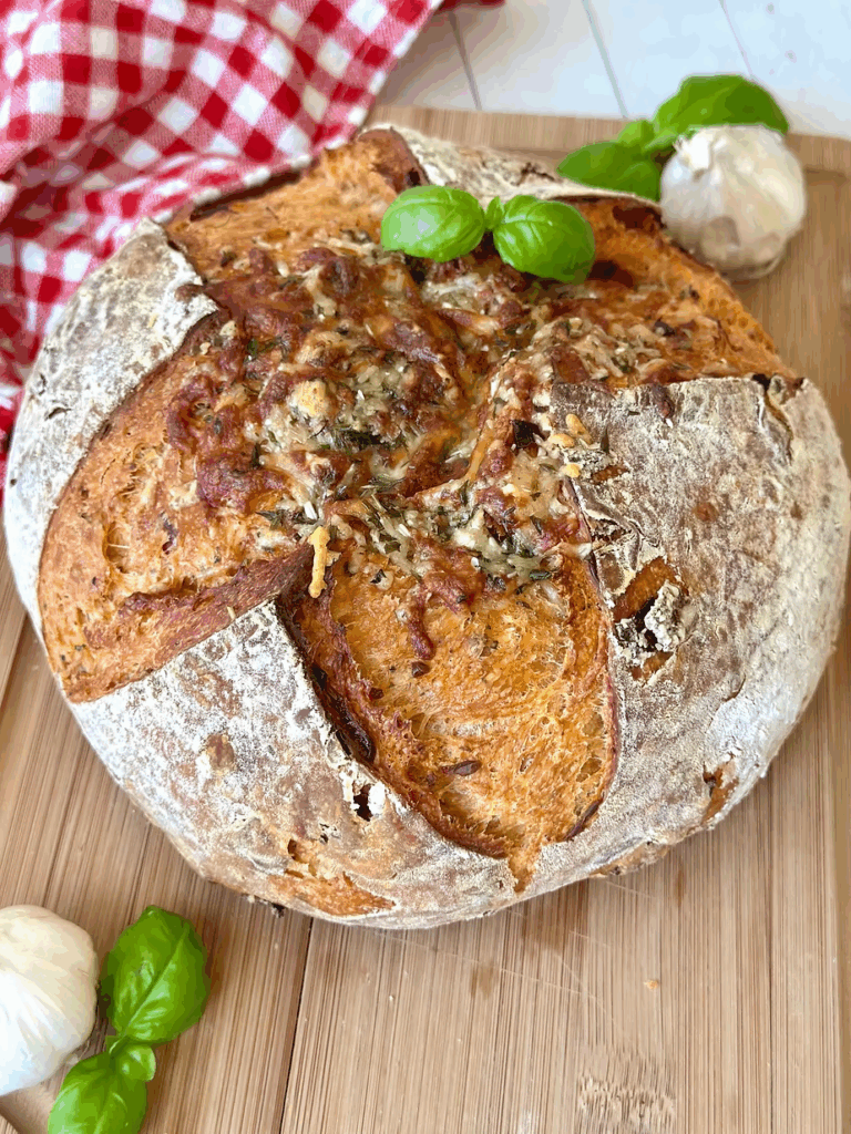 Sourdough Pepperoni Pizza Loaf
