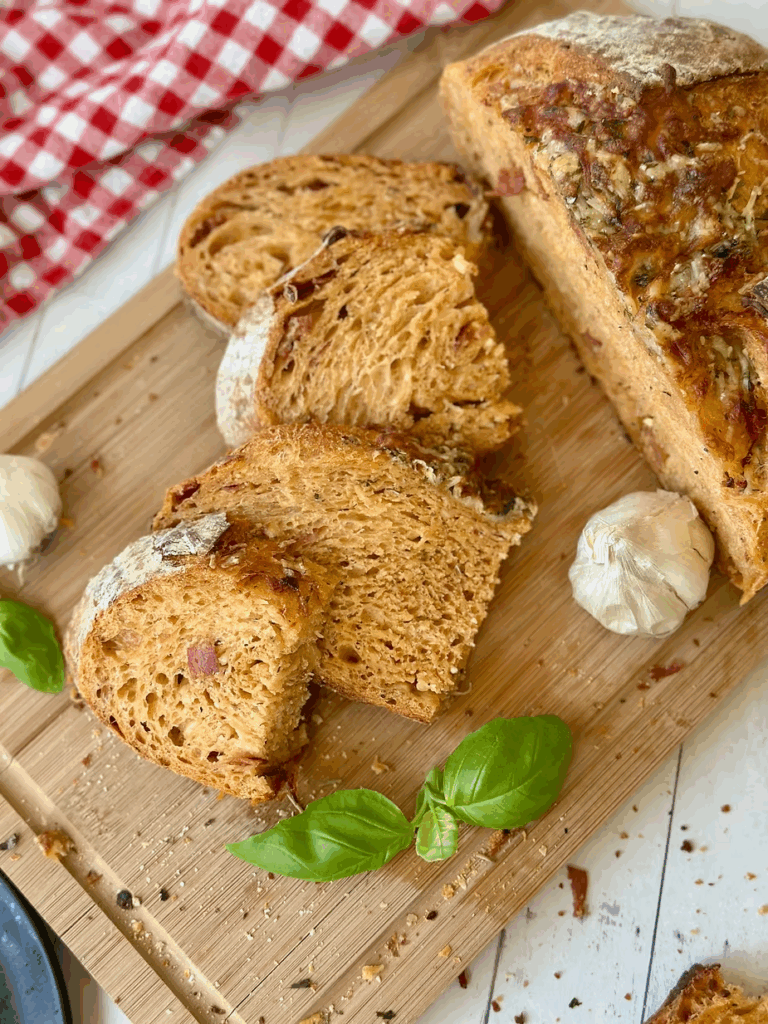 Sourdough Pepperoni Pizza Loaf