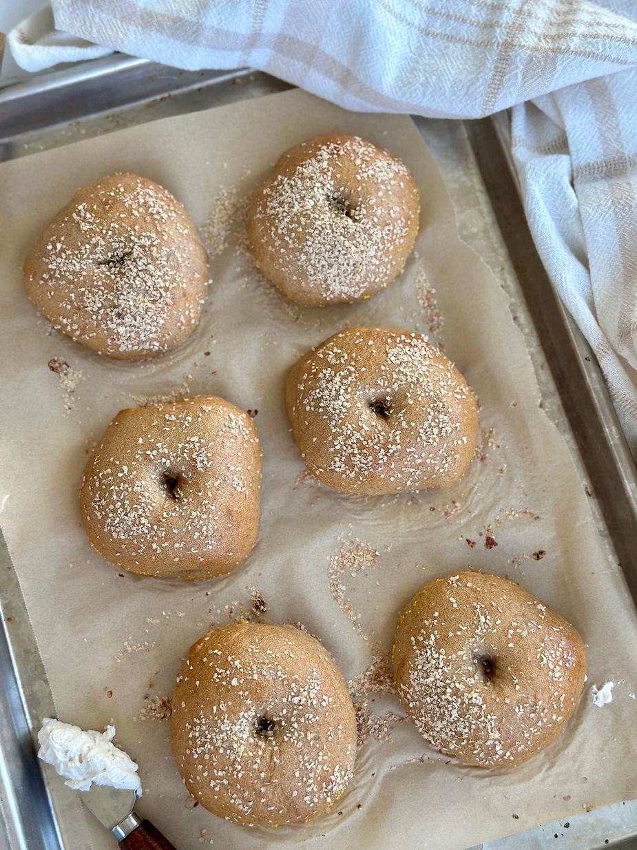 Sourdough Honey Wheat Bagels