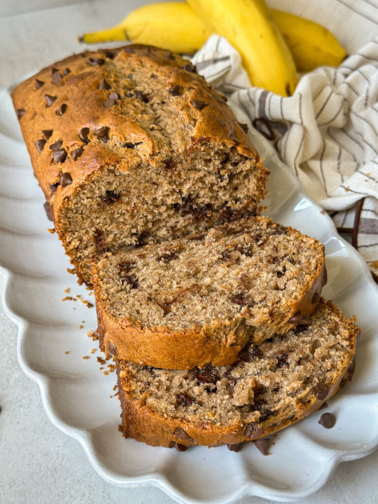 Sourdough Brown Butter Banana Bread (with chocolate chips!)