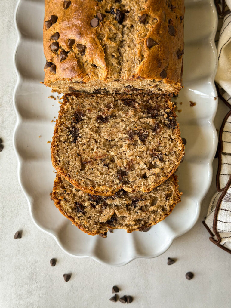 Sourdough Brown Butter Banana Bread (with chocolate chips!)