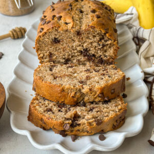 Sourdough Brown Butter Banana Bread (with chocolate chips!)