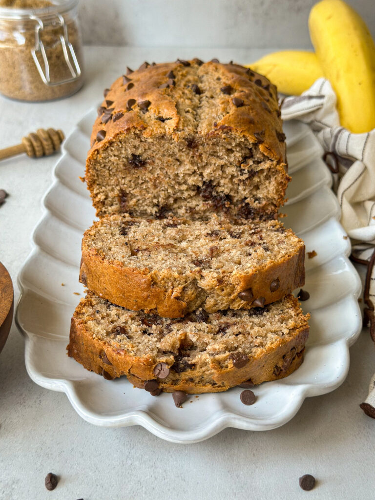 Sourdough Brown Butter Banana Bread (with chocolate chips!)