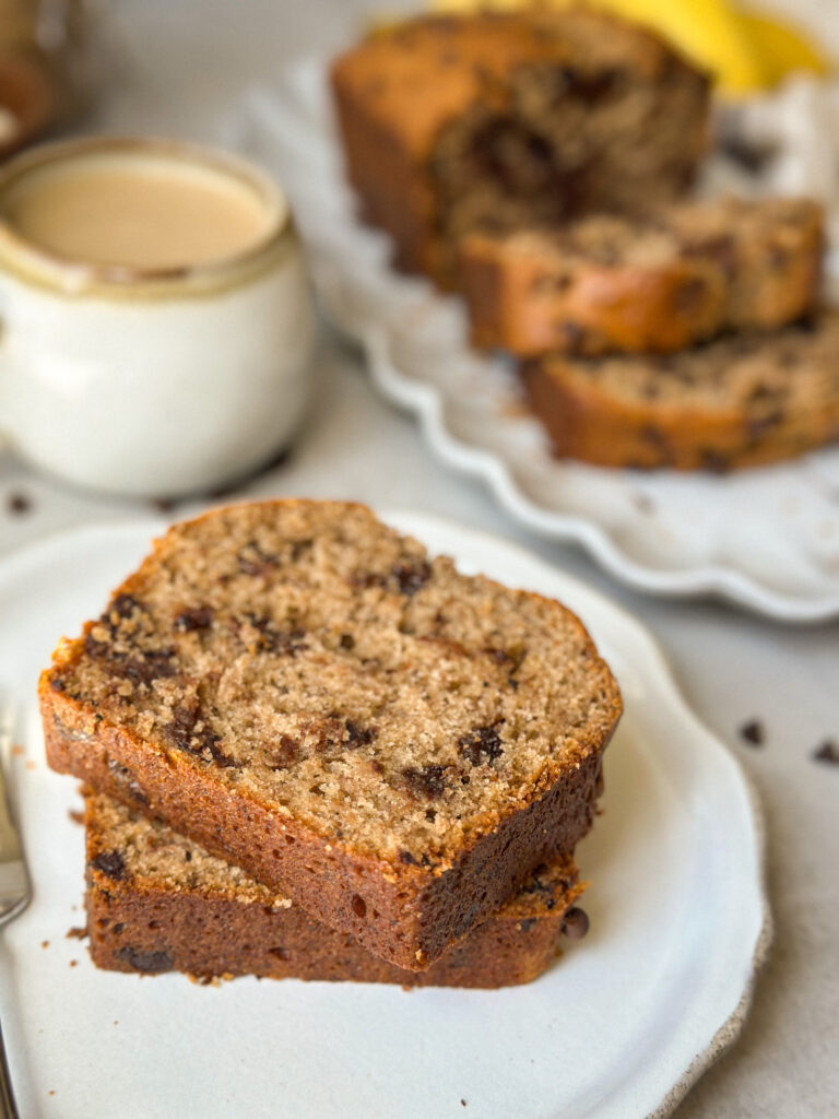 Sourdough Brown Butter Banana Bread (with chocolate chips!)