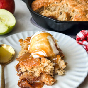 Sourdough Caramel Apple Cobbler