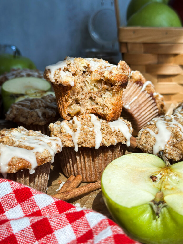 Sourdough Apple Fritter Muffins