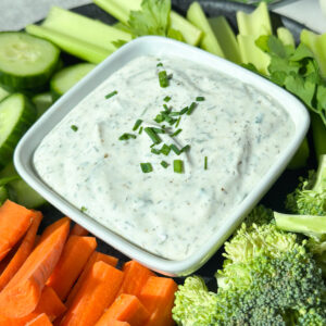Healthy High Protein Ranch Dip (no mayo)