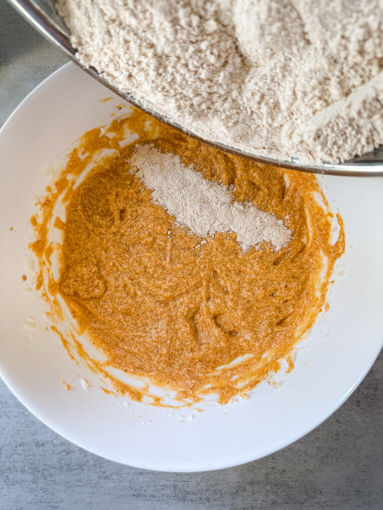 Add to wet ingredients