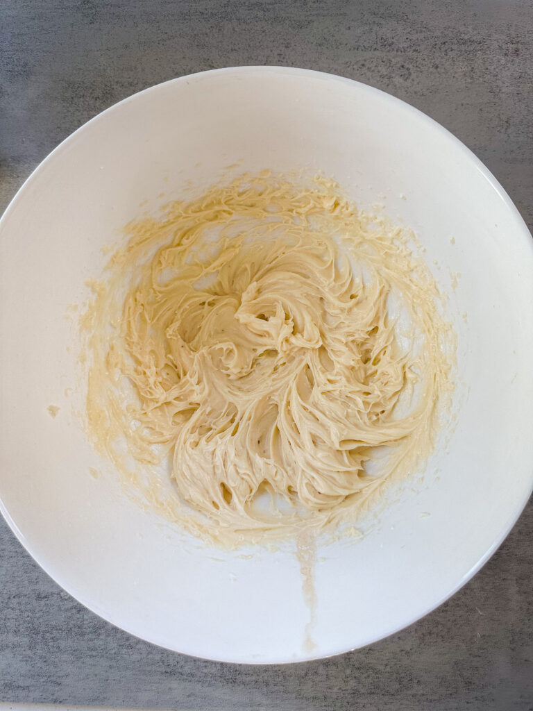 Cream together until smooth on high