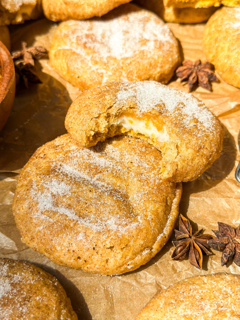 Sourdough Pumpkin Cheesecake Snickerdoodles