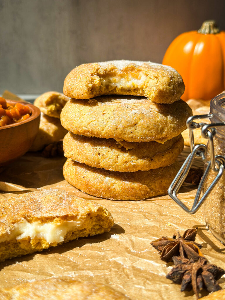 Sourdough Pumpkin Snickerdoodles (with cheesecake filling)
