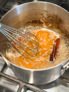 Reduce the apple cider down