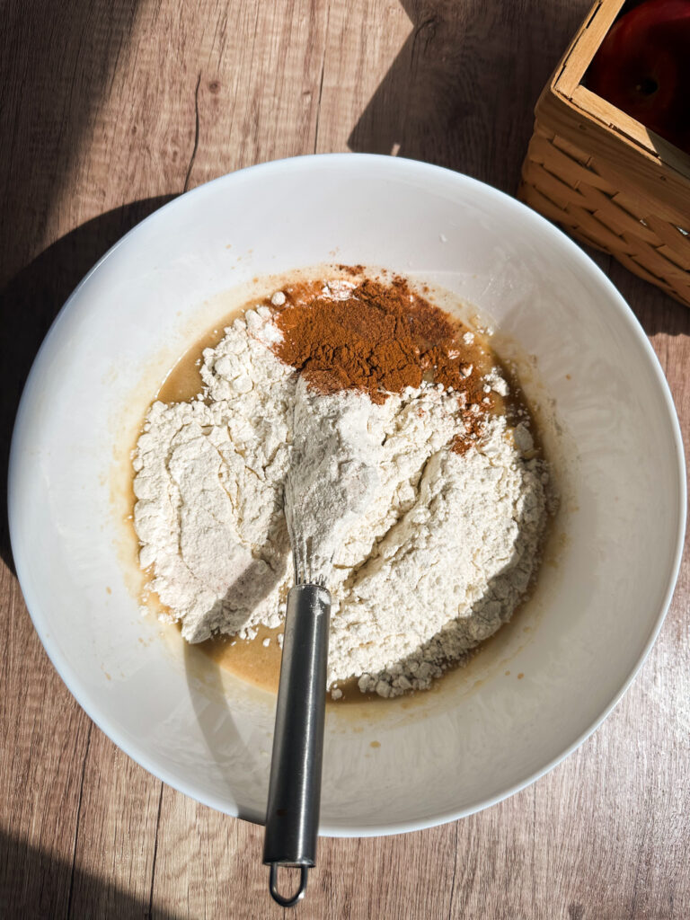 Add dry ingredients to the bowl