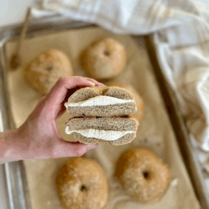 Sourdough Honey Wheat Bagels