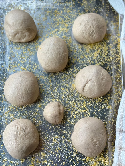 Shape dough into balls 