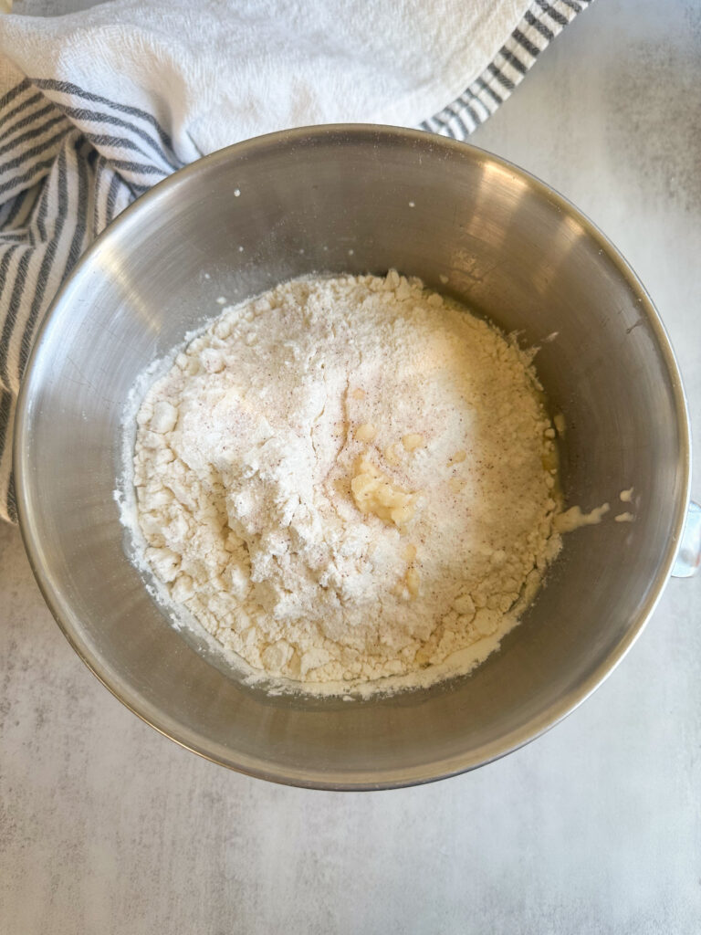 Add flour and salt