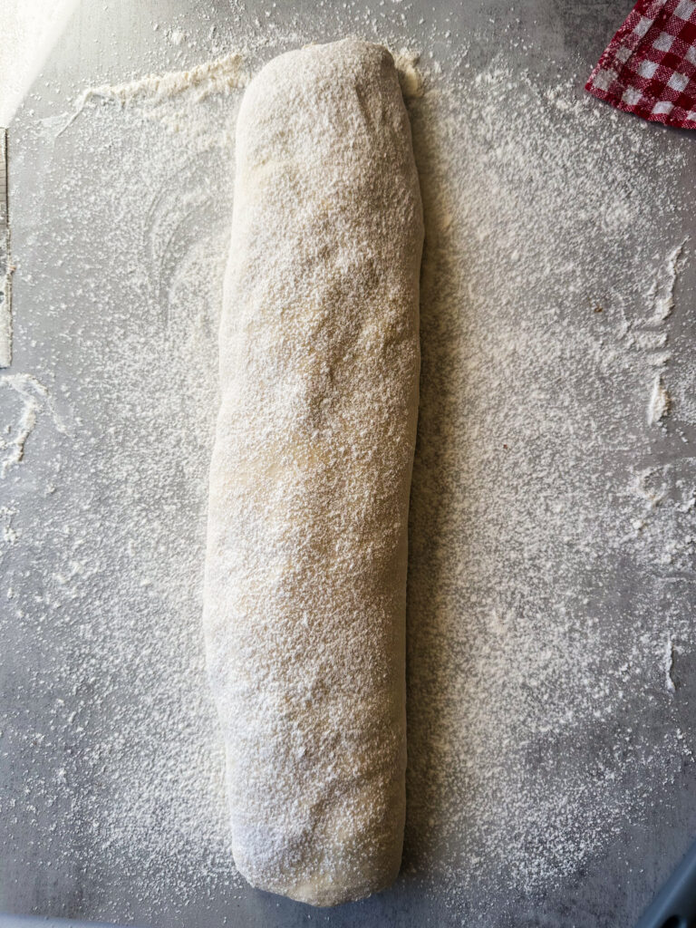 Dough should form a log shape