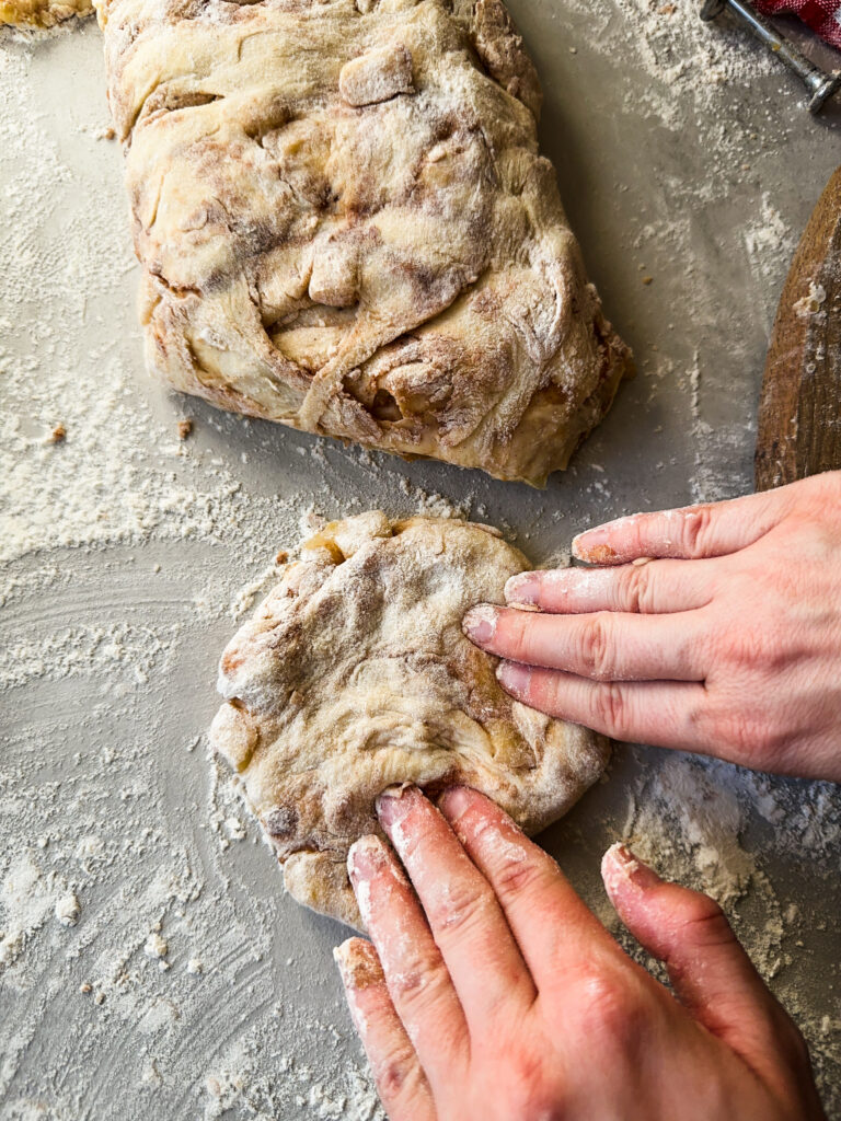 Form a "patty " with your fingers