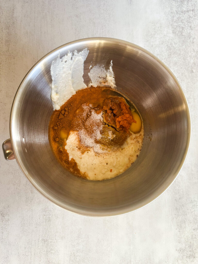 Add wet ingredients to the bowl