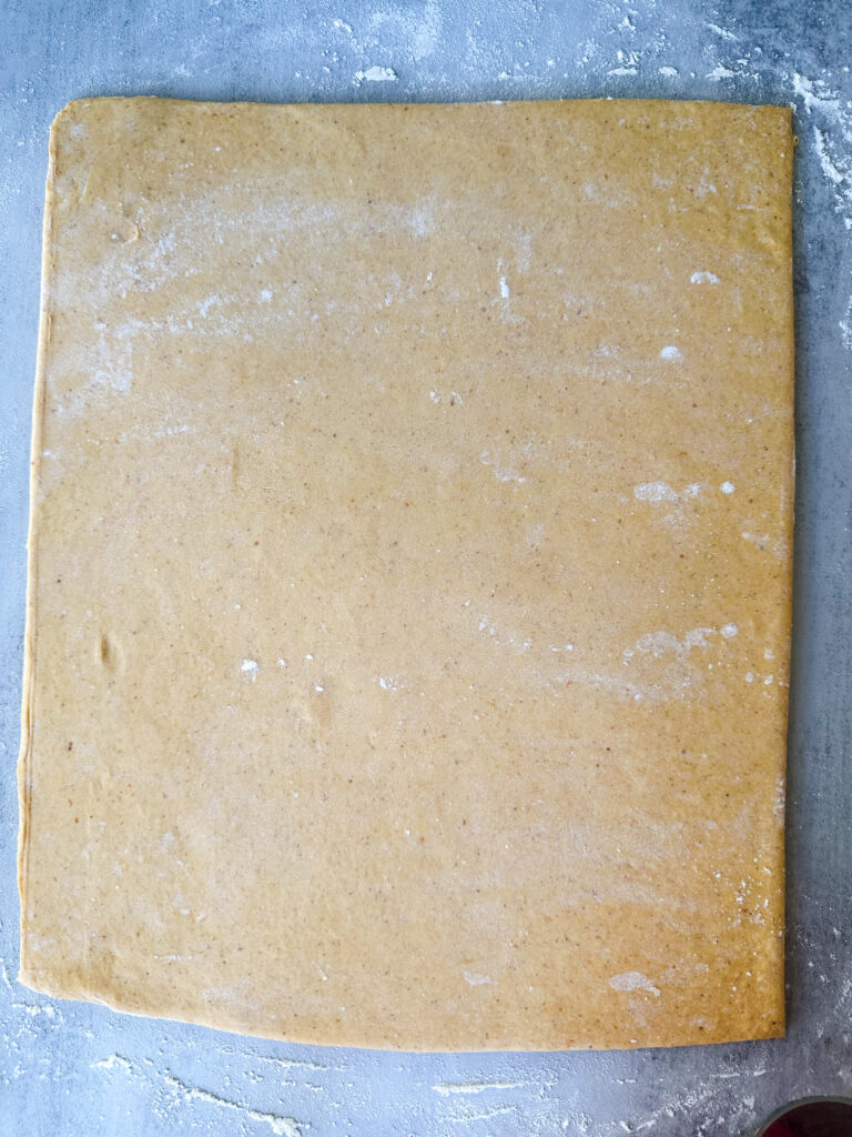Trim edges to form a clean rectangle