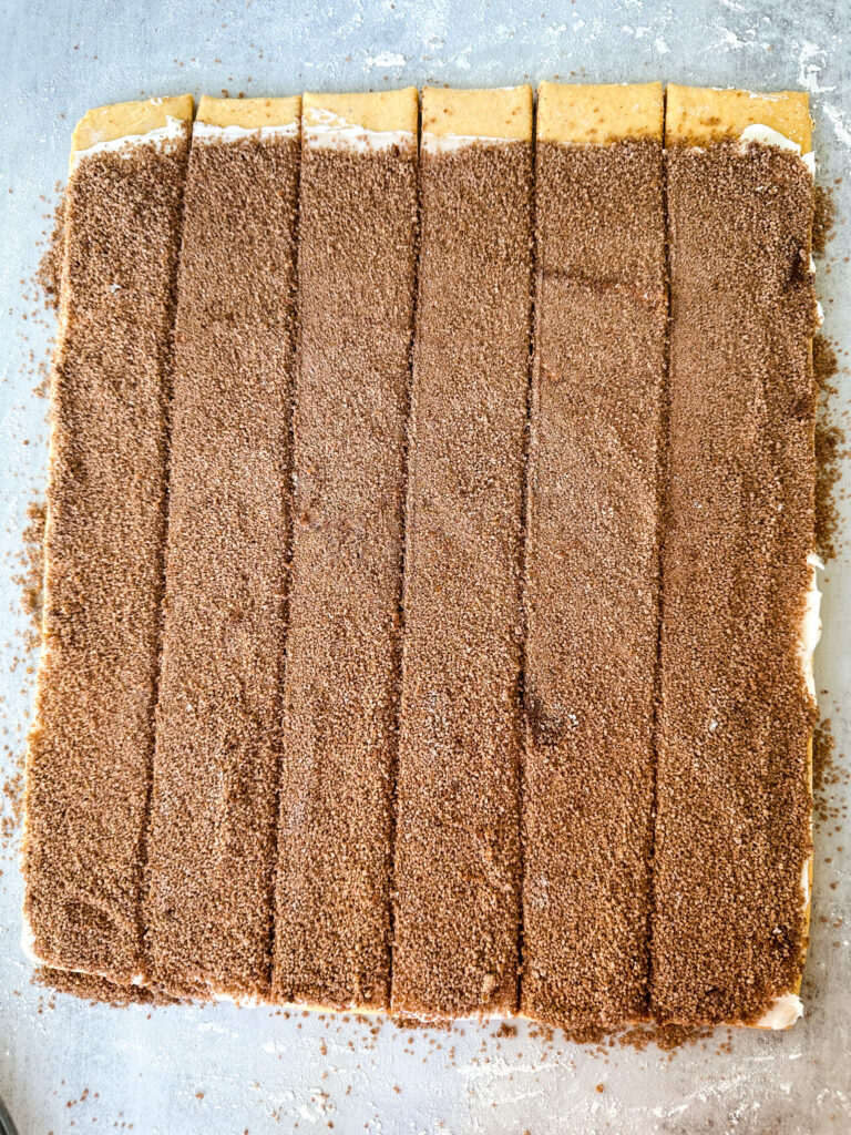 Cut 2 inch wide strips
