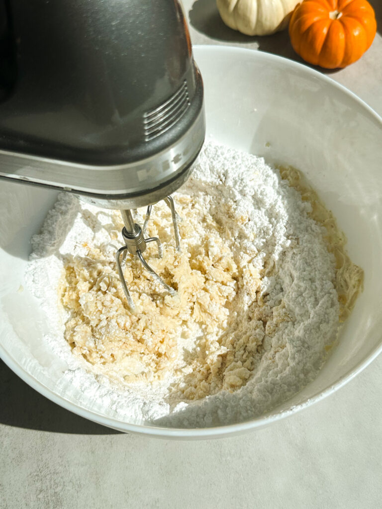 Combine cream cheese frosting