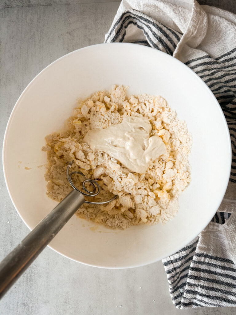 Add disard and lemon juice