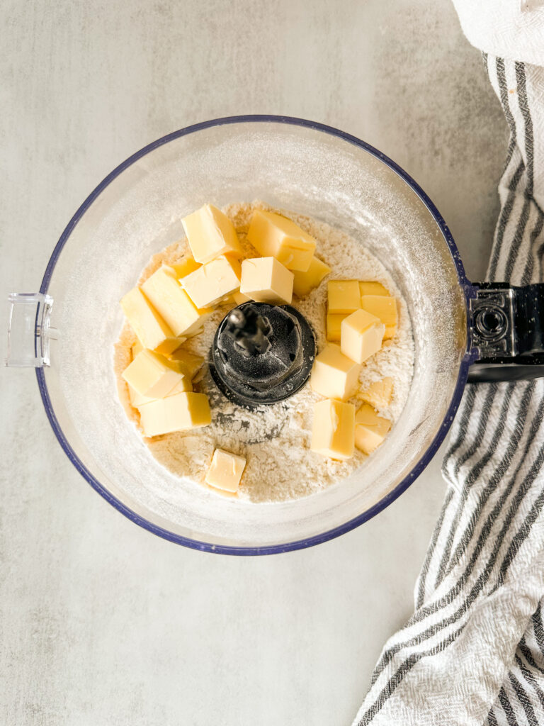 Add cold cubed butter