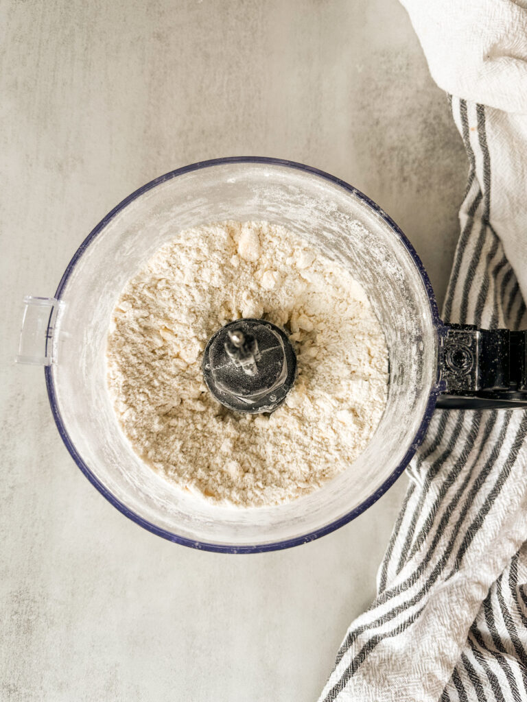 Chop butter into blueberry sized balls