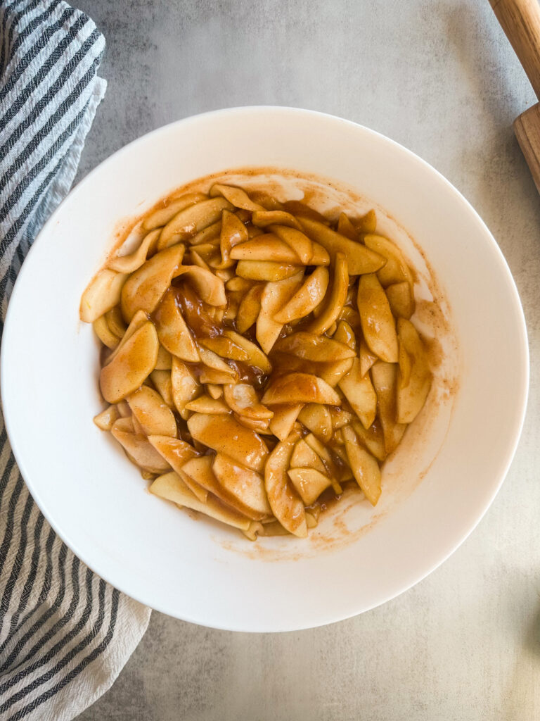 Transfer cooked filling to a bowl to cool 