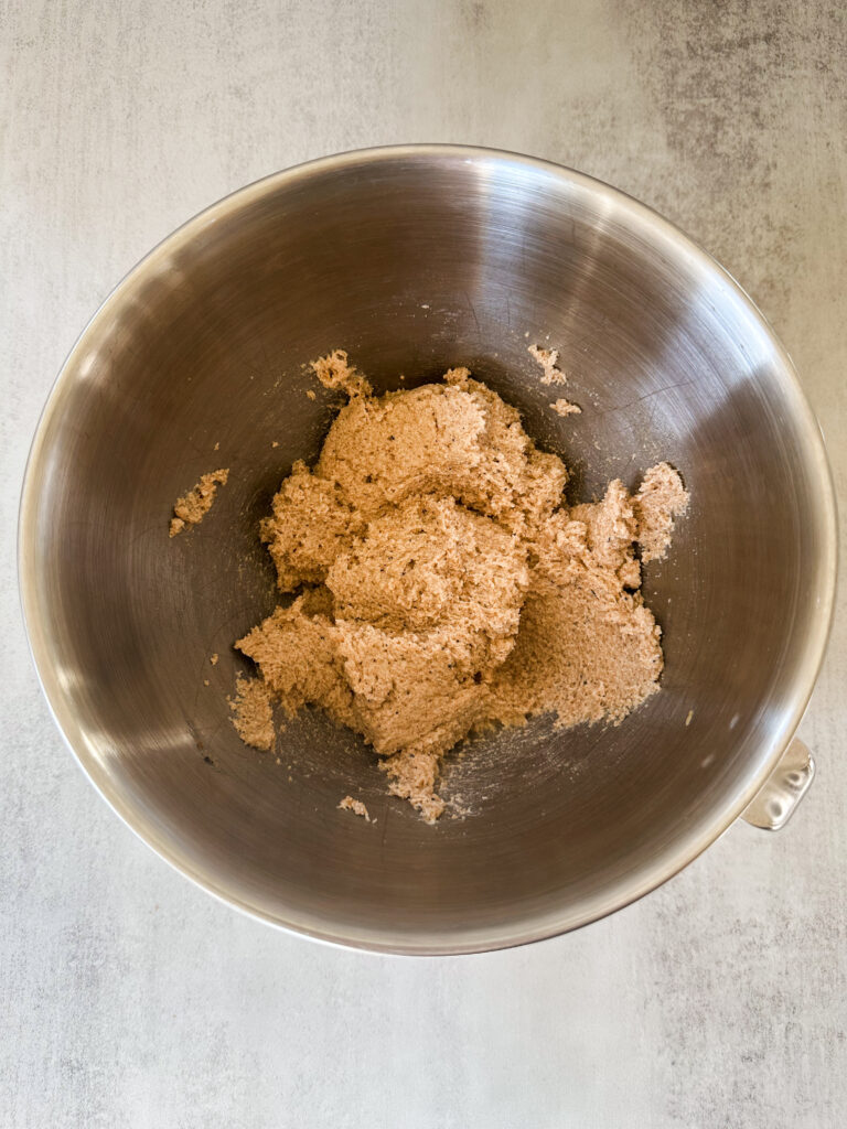 Cream butter and sugars