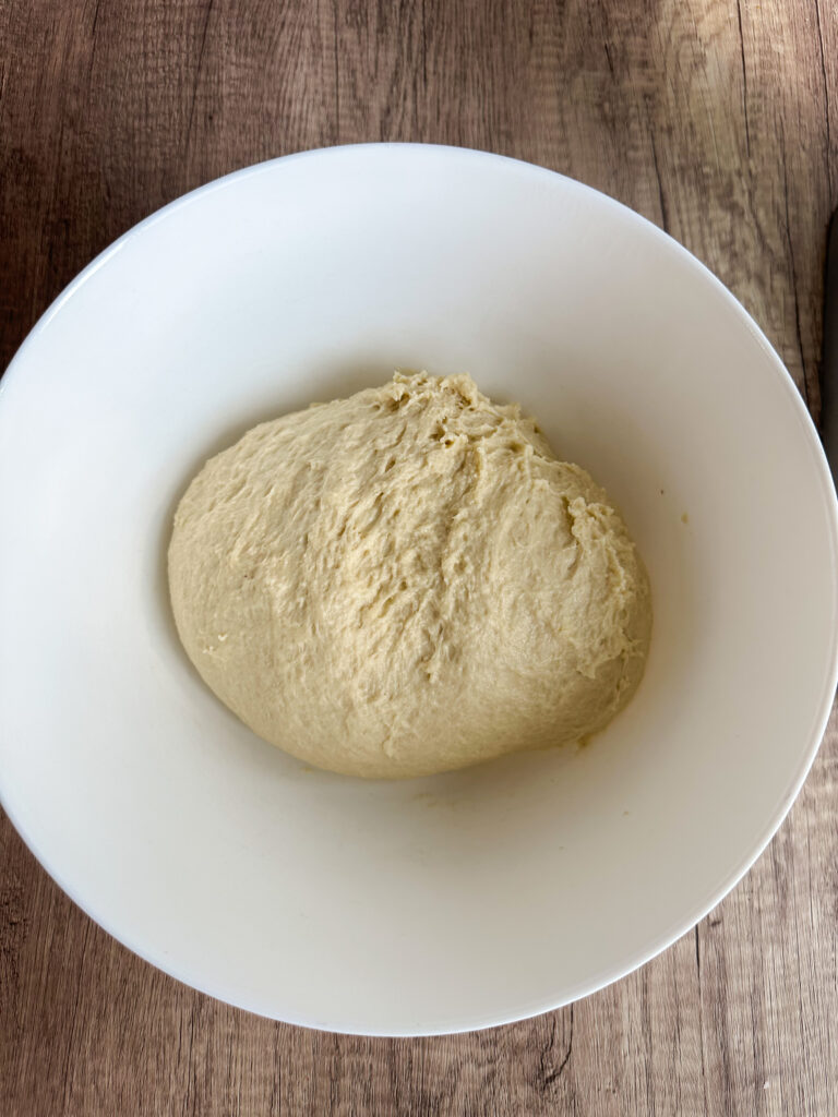 Dough after stretch and folds are done