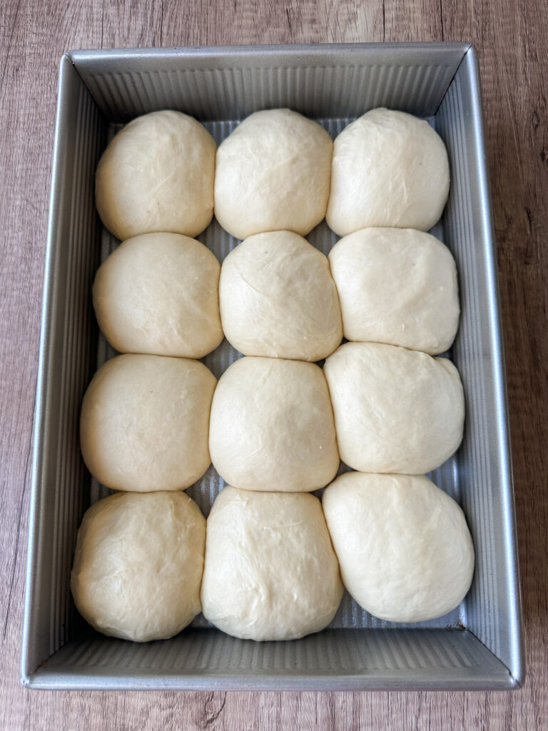 Allow rolls to proof until doubled