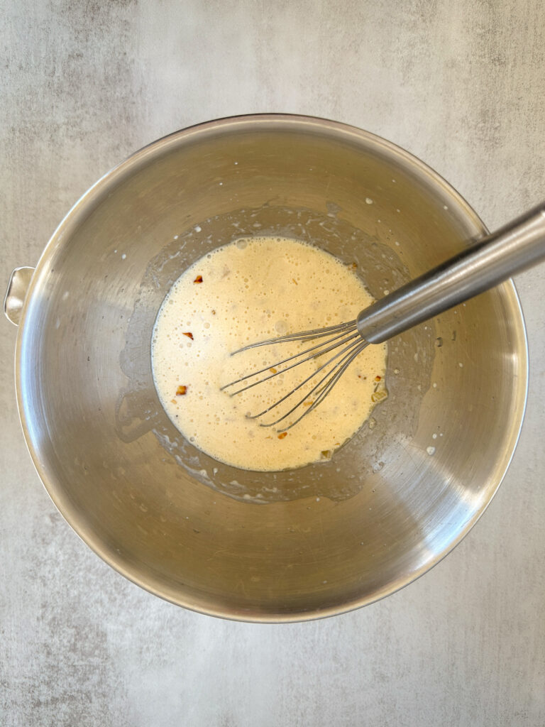 Whisk in sourdough starter