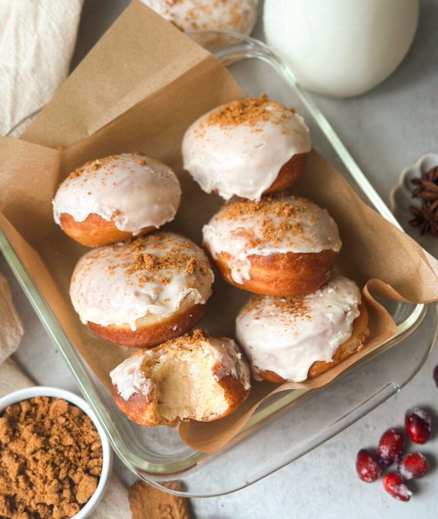 Sourdough Cookie Butter Donuts
