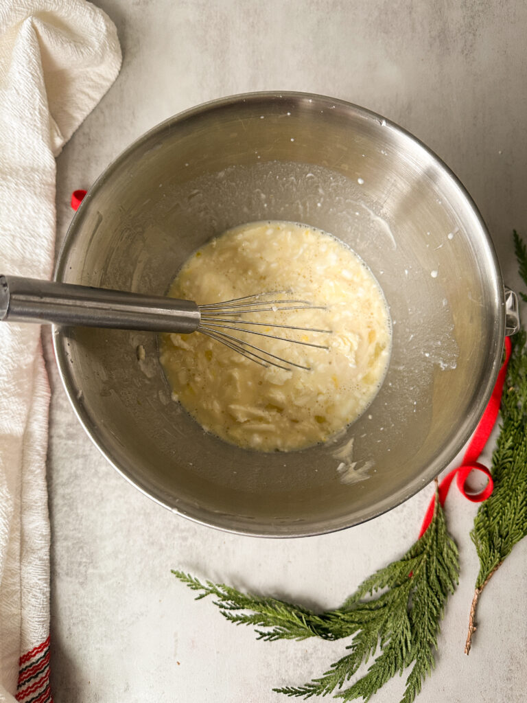 Whisk wet ingredients together