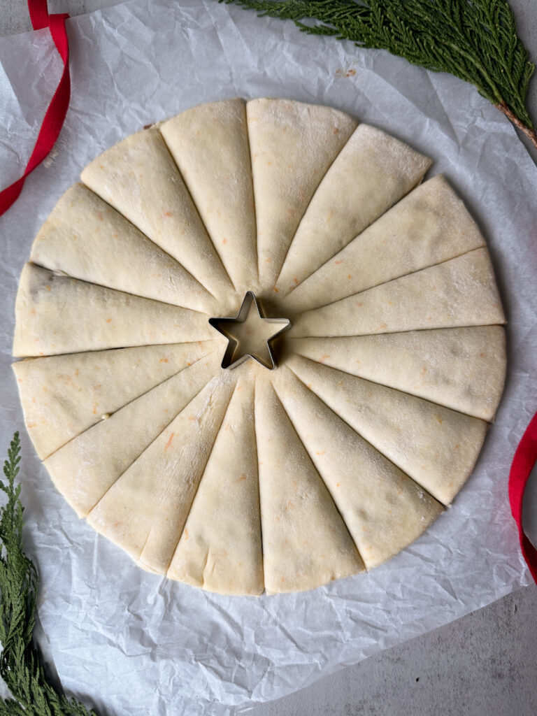 Cut the 8 sections in half to form 16 strands