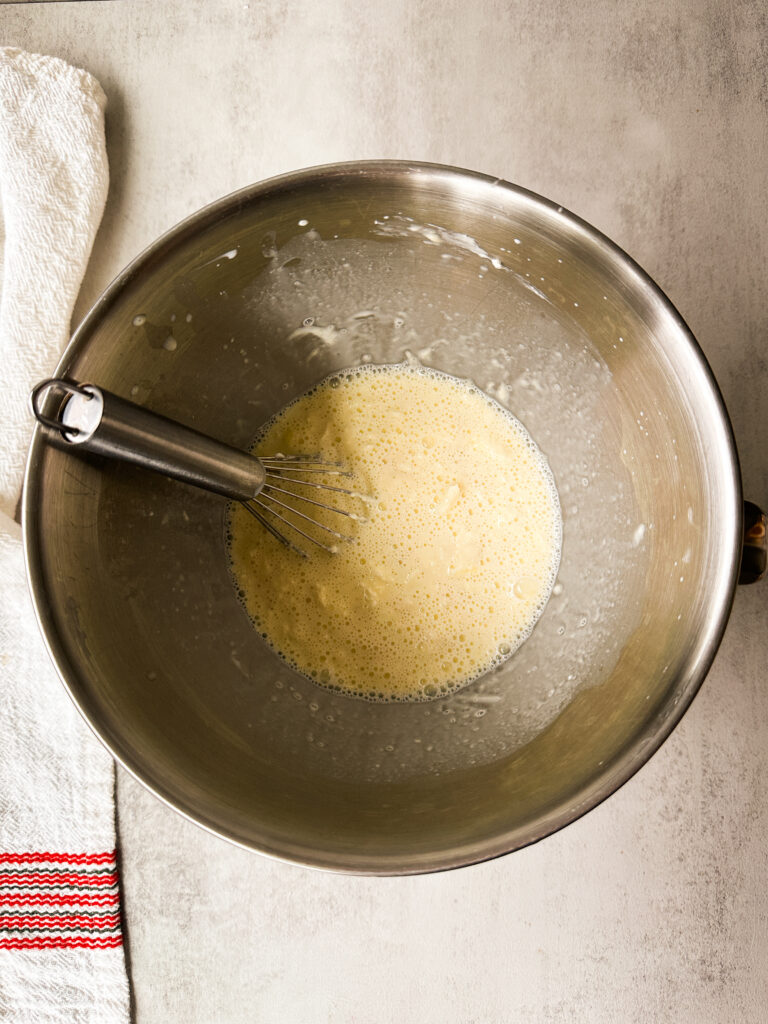 Whisk wet ingredients together