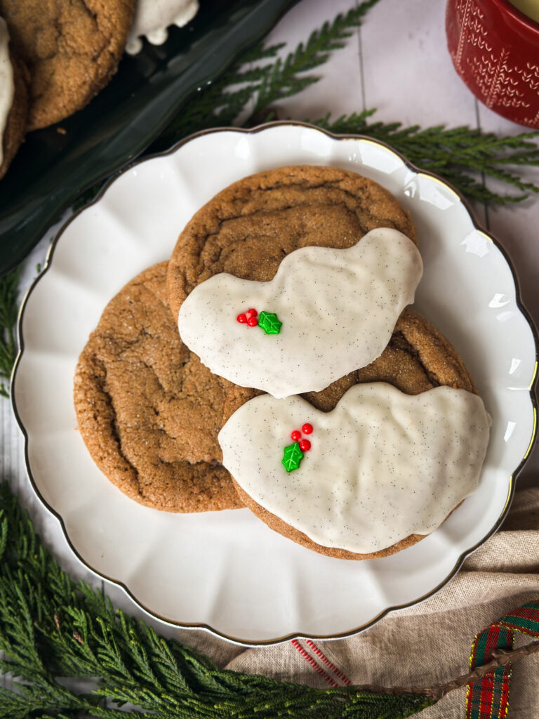 Chewy Sourdough Gingerbread Cookies