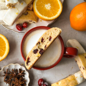 Sourdough Cranberry Orange Biscotti