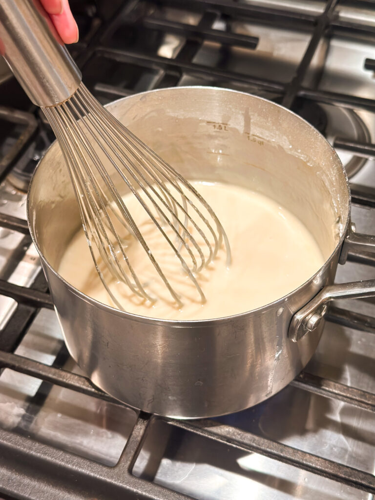 Prepare the maple glaze