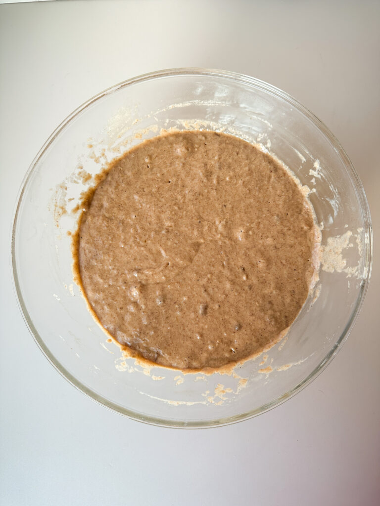 Mix in dry ingredients