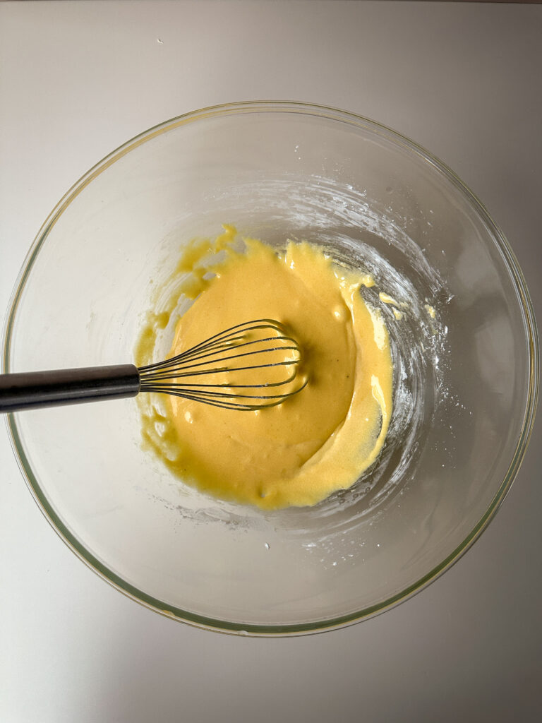 Whisk until smooth and pale