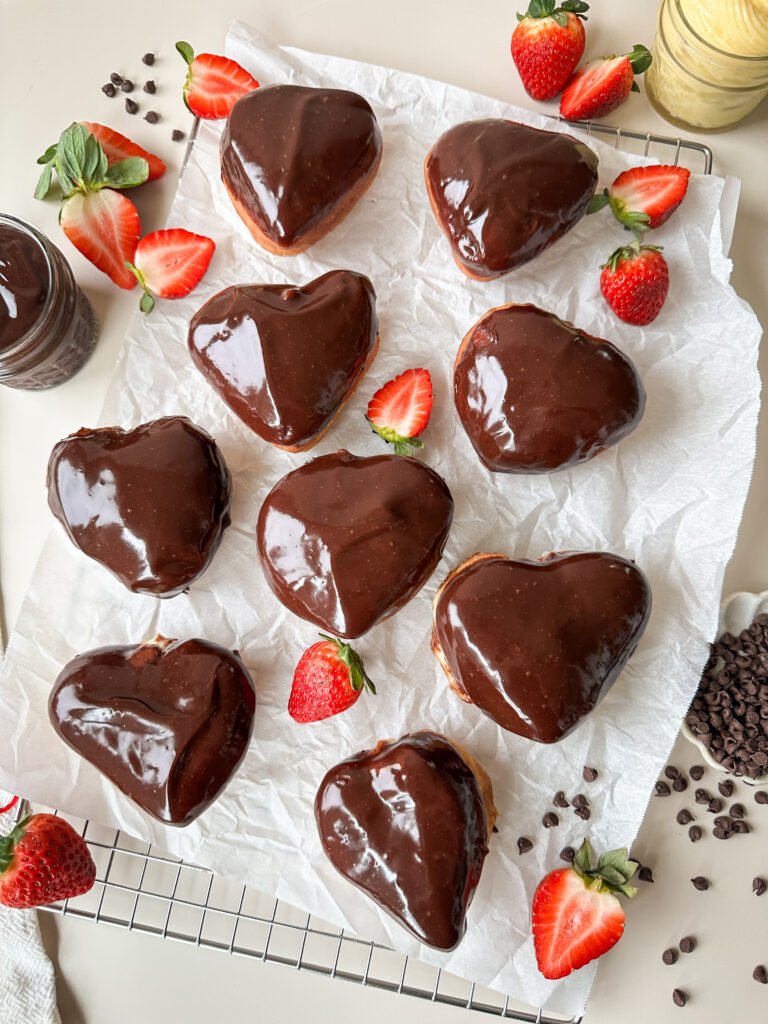 Sourdough Boston Cream Donuts